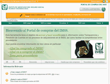 Tablet Screenshot of compras.imss.gob.mx